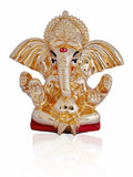 Ganesh Ji Golden Small W/YELLOW Dhoti 2"