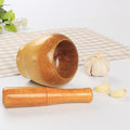 Mortar Pestle Wooden Polished