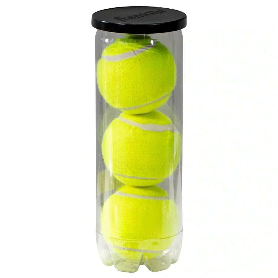 Tennis Balls H/D 3 PK In See Thru Plastic Jar