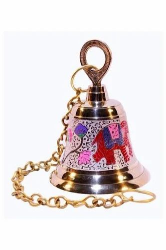 Fancy Designer Colored Brass Bell