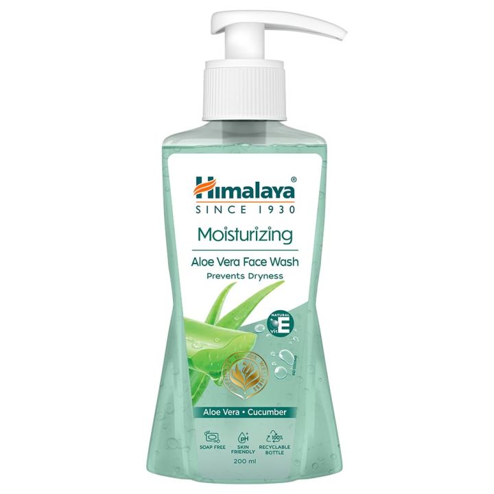 Himalaya Face Wash Aloe Vera W/PUMP 200ml