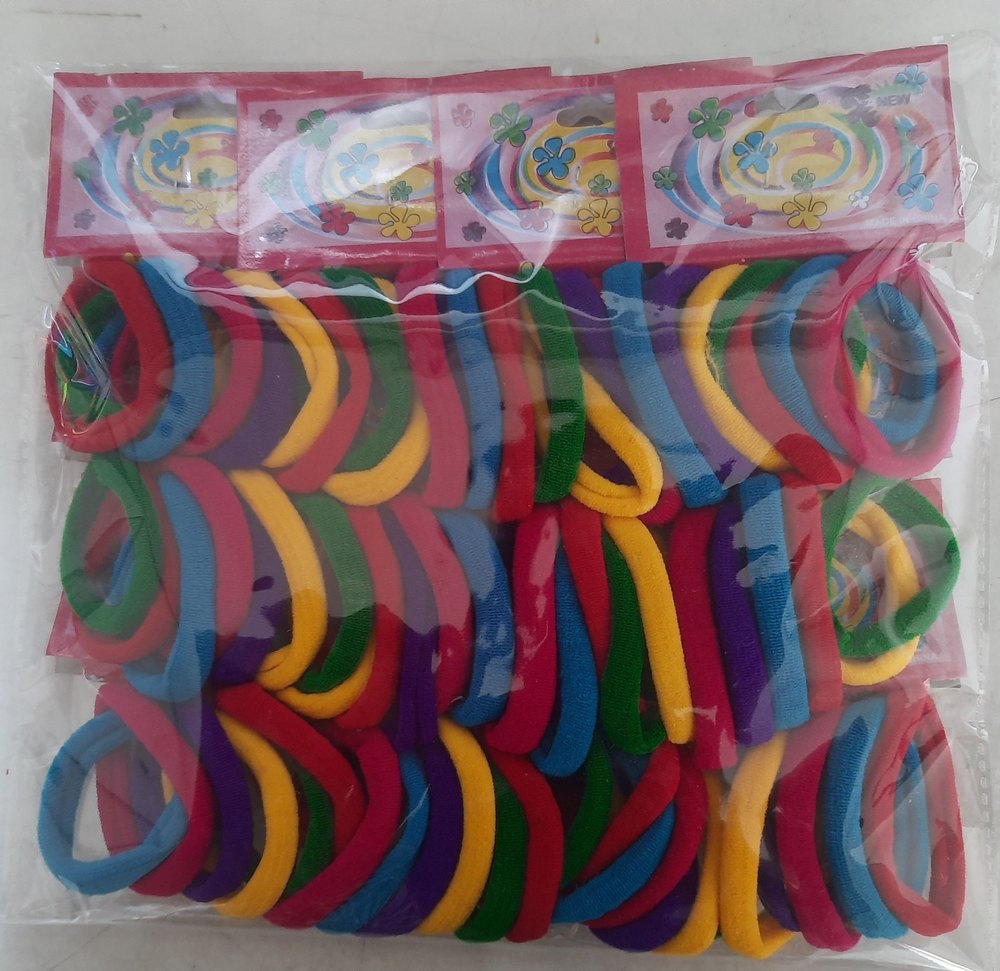 Fancy Colored Hair Rubber Bands Big Packets