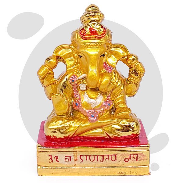 Ganesh Ji Golden 3"