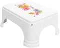 Bathroom Stools White Floral H/D