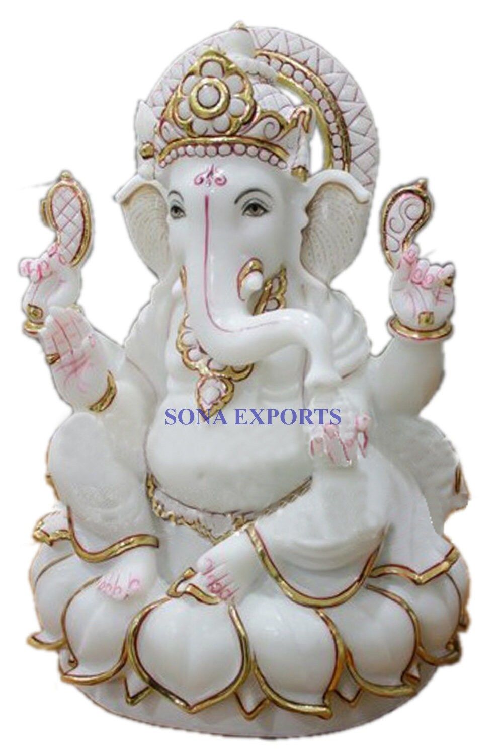 Ganesh Ji White Marble Med.