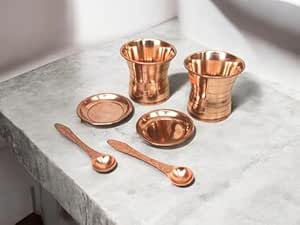 Copper Lotey Charna Amrit W/HEAVY Duty Copper Spoon