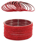 Glass Bangles Red 24pk