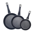 Non Stick Frying Pan Marble Coated 3 PK H/D