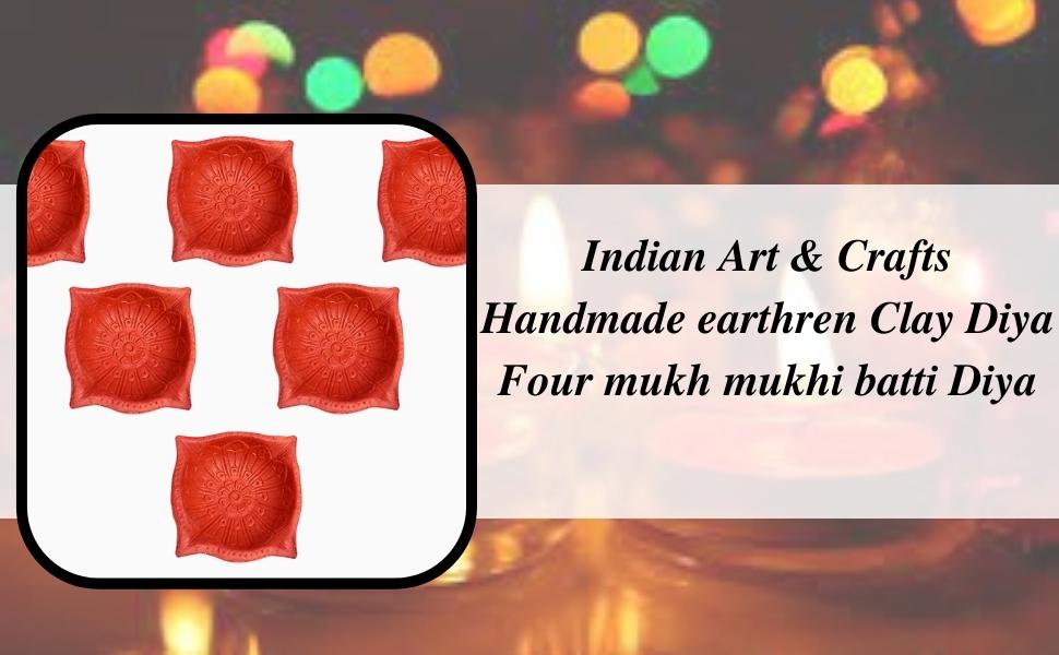 Clay Deeya 4mukhi 3-1/2"