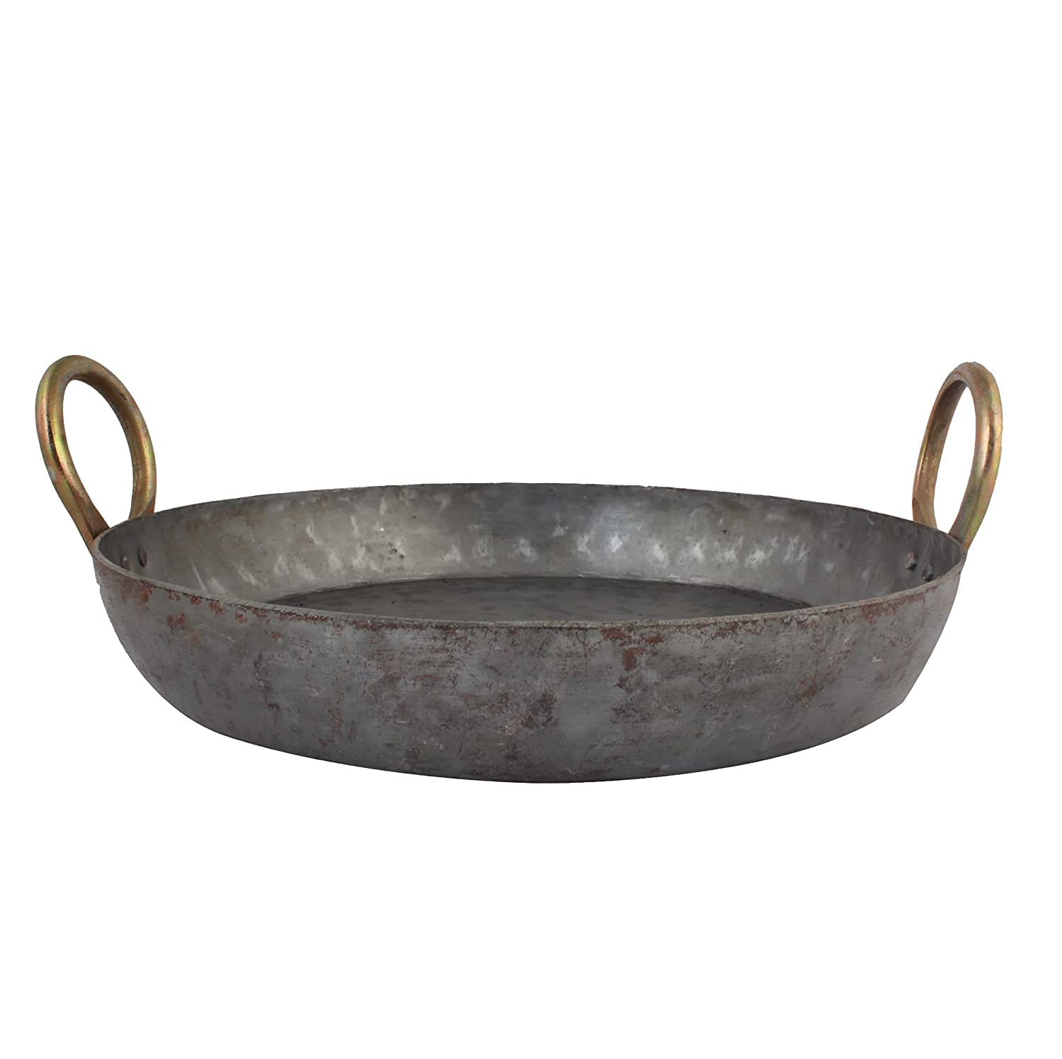 Iron Kadahi Flat Bottom Large Size