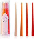 Taper Colored Candles4 PK 12"