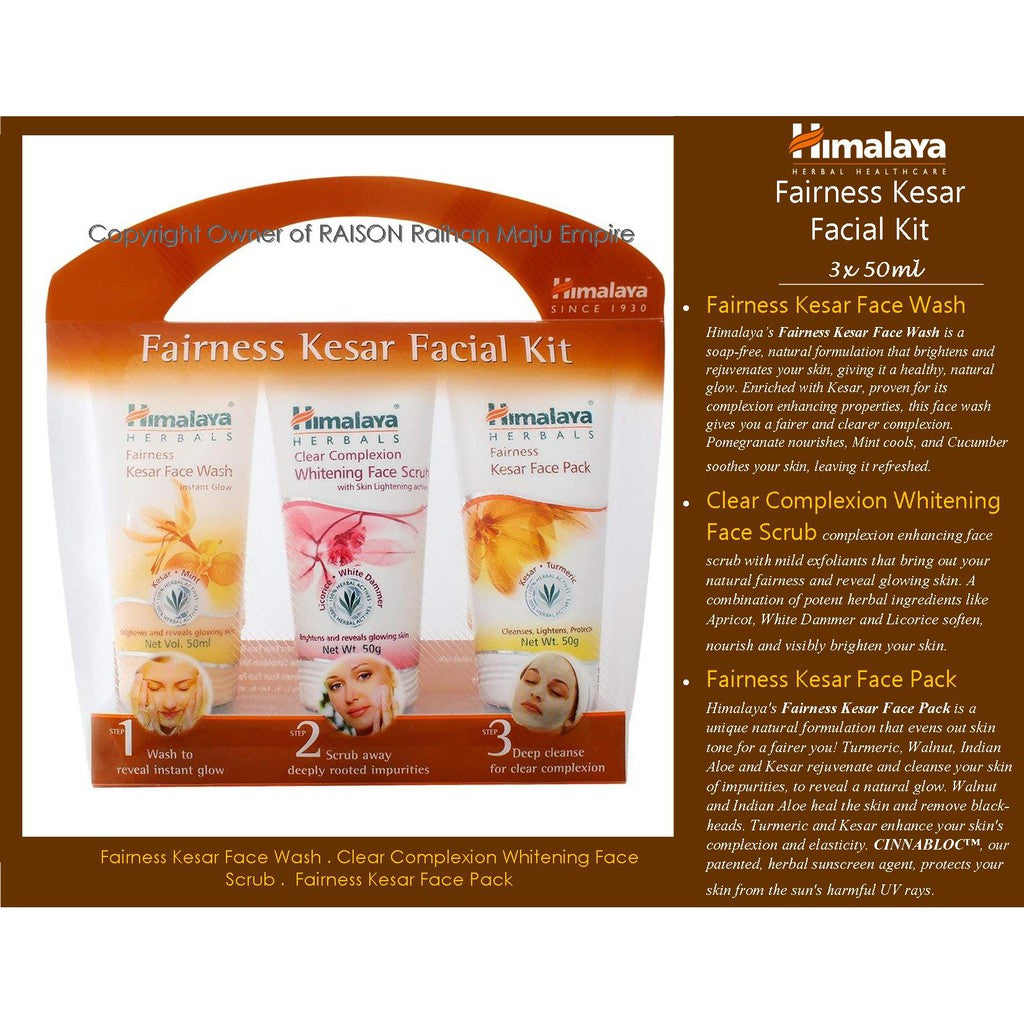 Himalaya Kesar Facial Kit Set Of 3pcs.