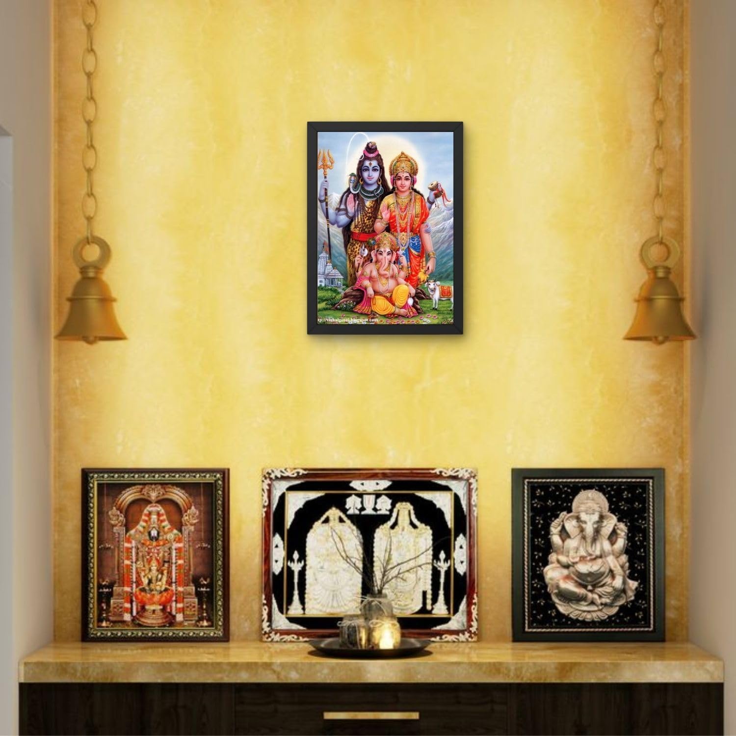 Framed Religious God Pictures 4"x6"