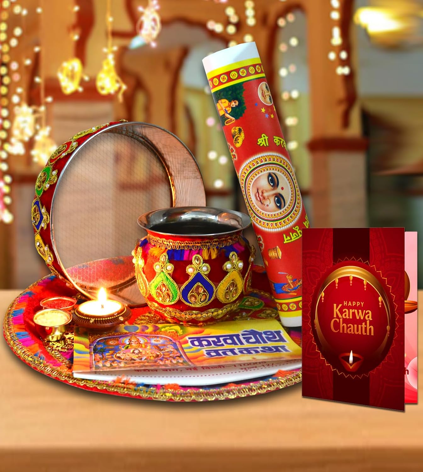 Designer Karwa Kit Multicolor