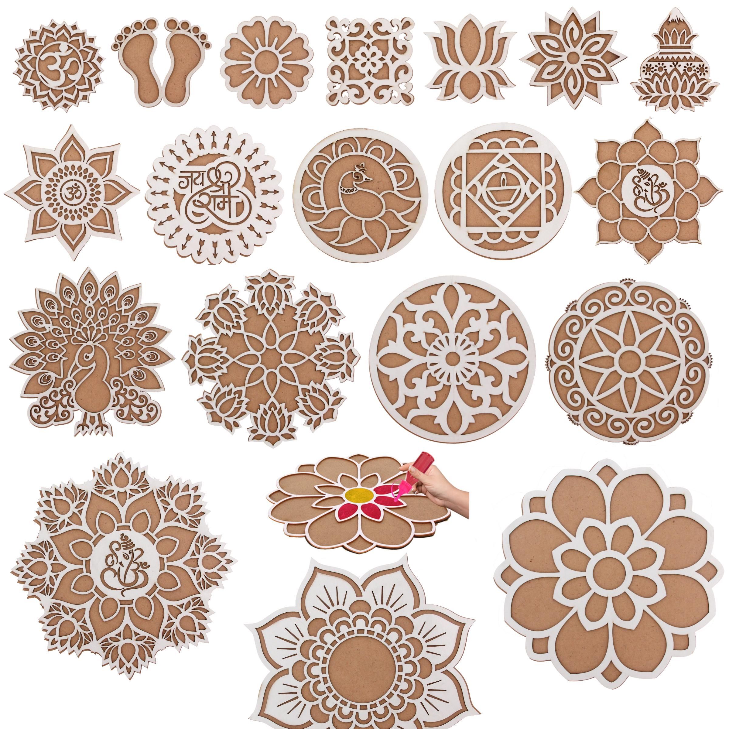 Hard Board Rangoli Stencils