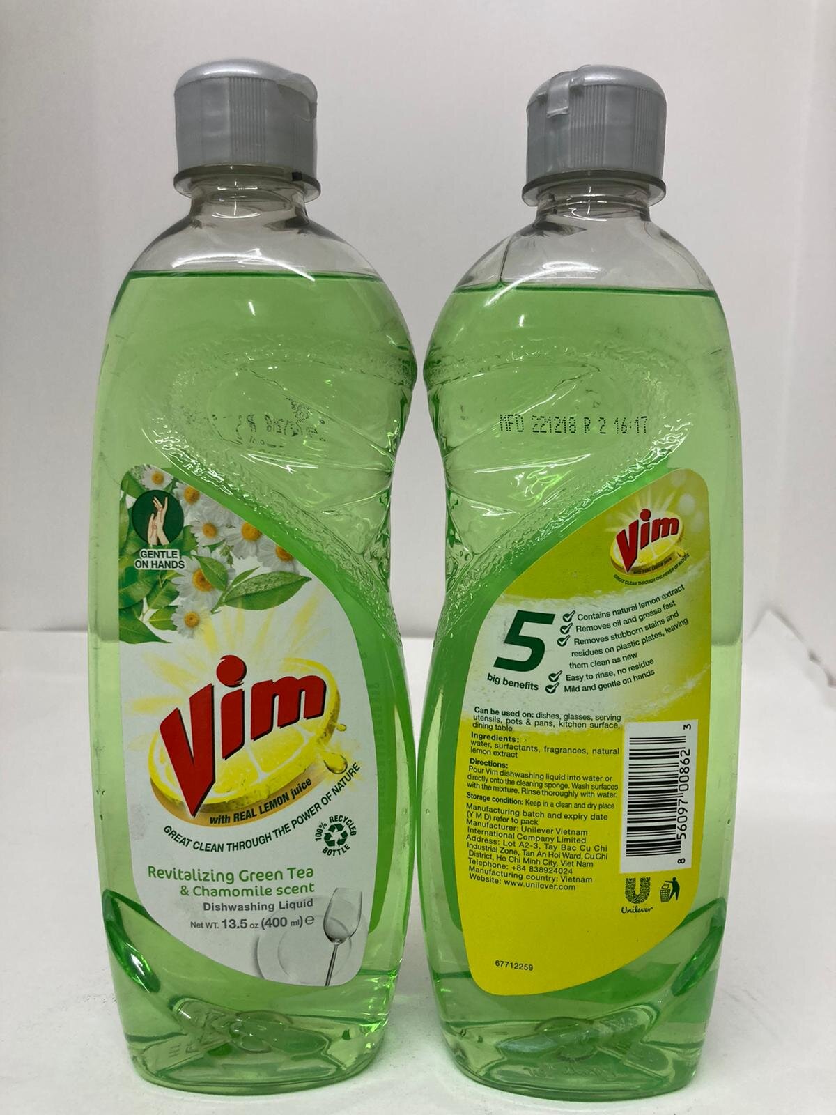 Vim Dishwash Liquid 400ml Green