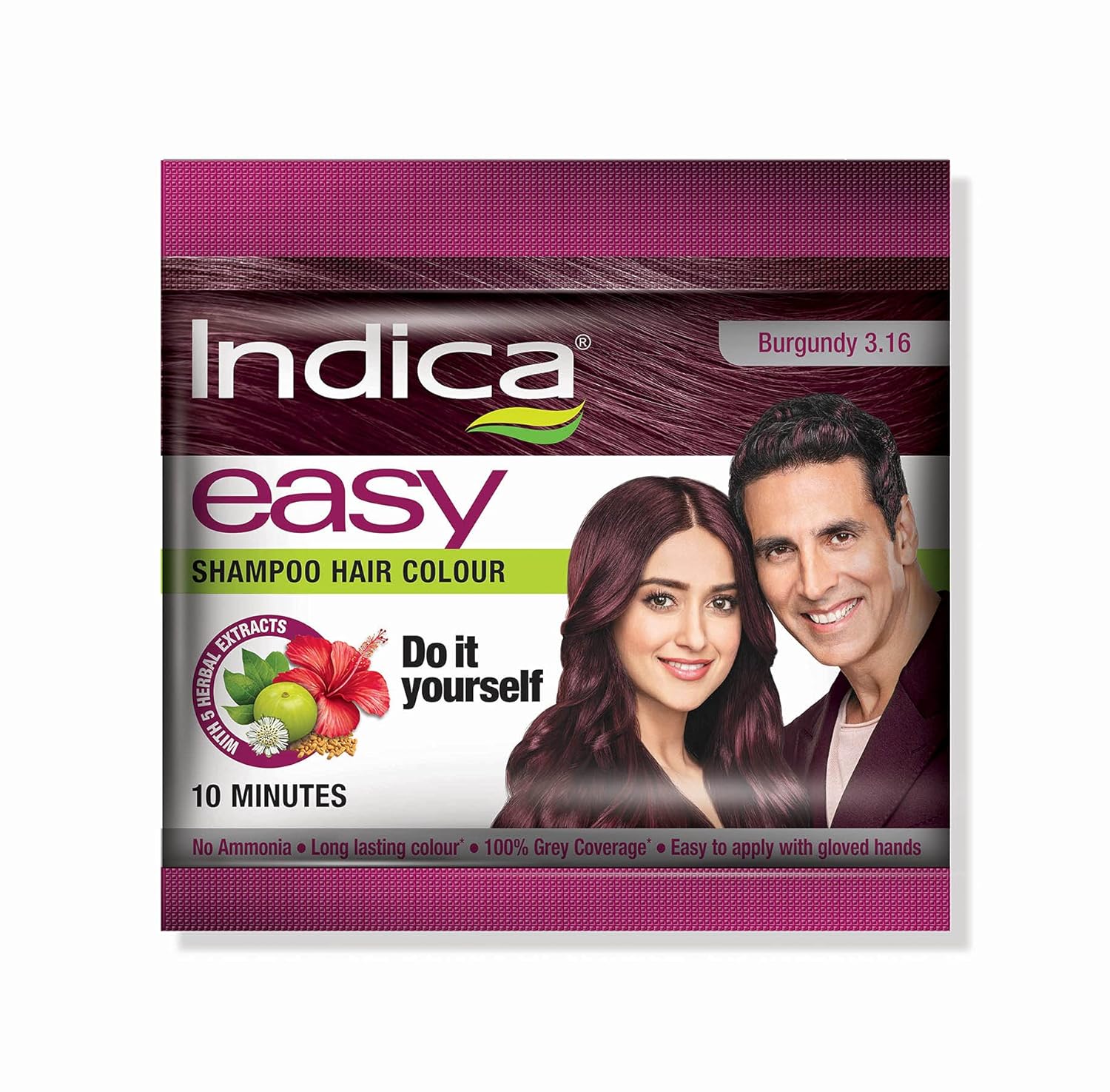 Indica Hair Color Pouches Burgundy