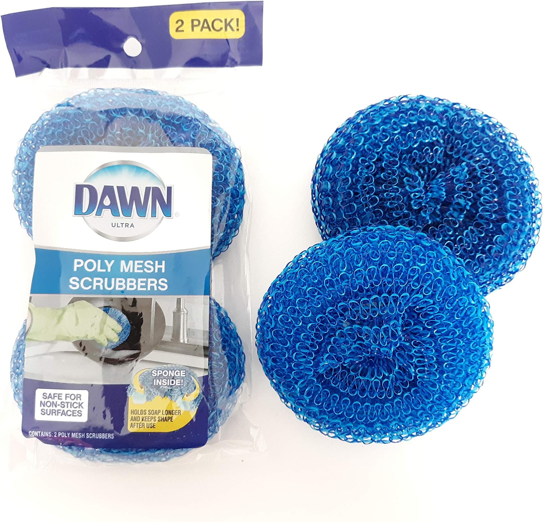 Scrubber 3 PK Plastic Mesh