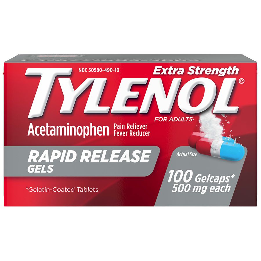 2 PK Tylenol 50 Pkts
