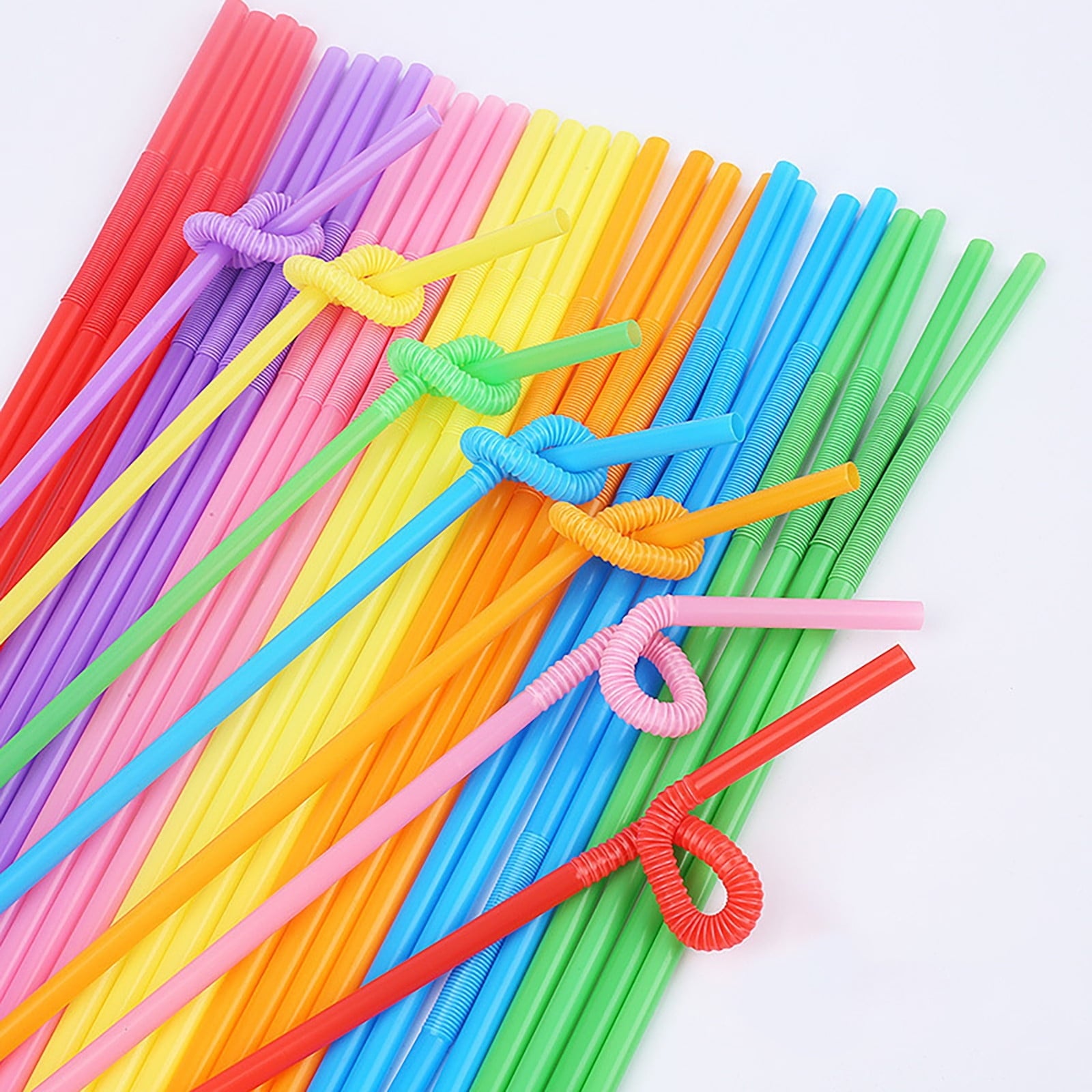Flexible Bendable Plastic Straws