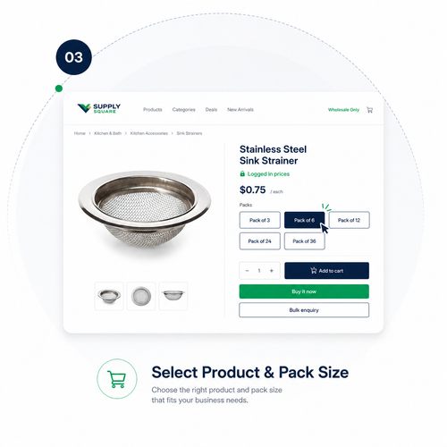 Select Your Product and Pack Size