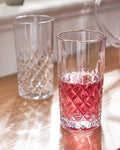 St. Steel Diamond Cut Glasses
