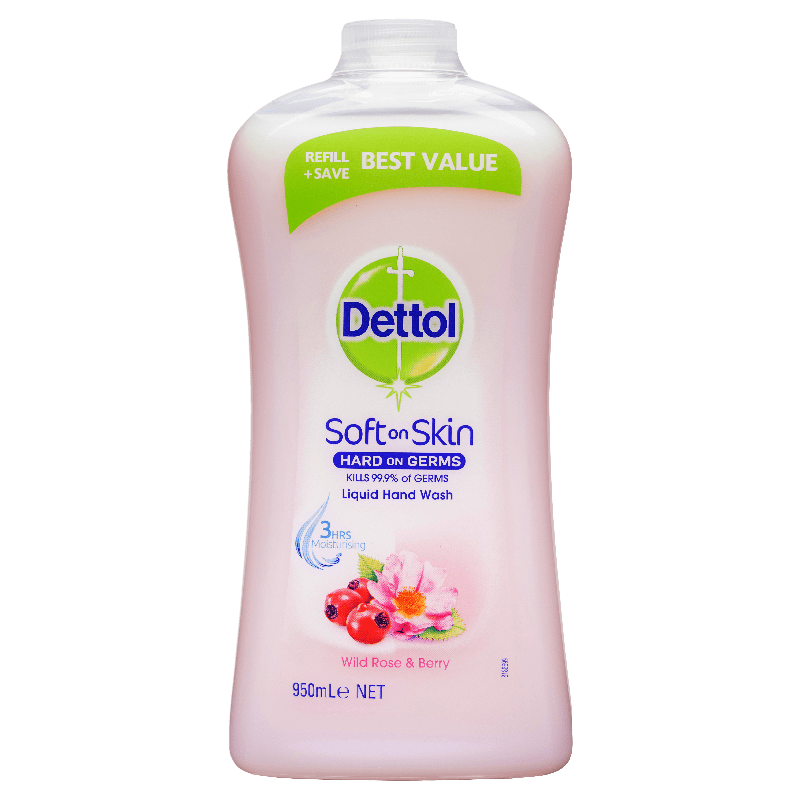 Dettol Liquid Hand Soap Refill 950ml.pink