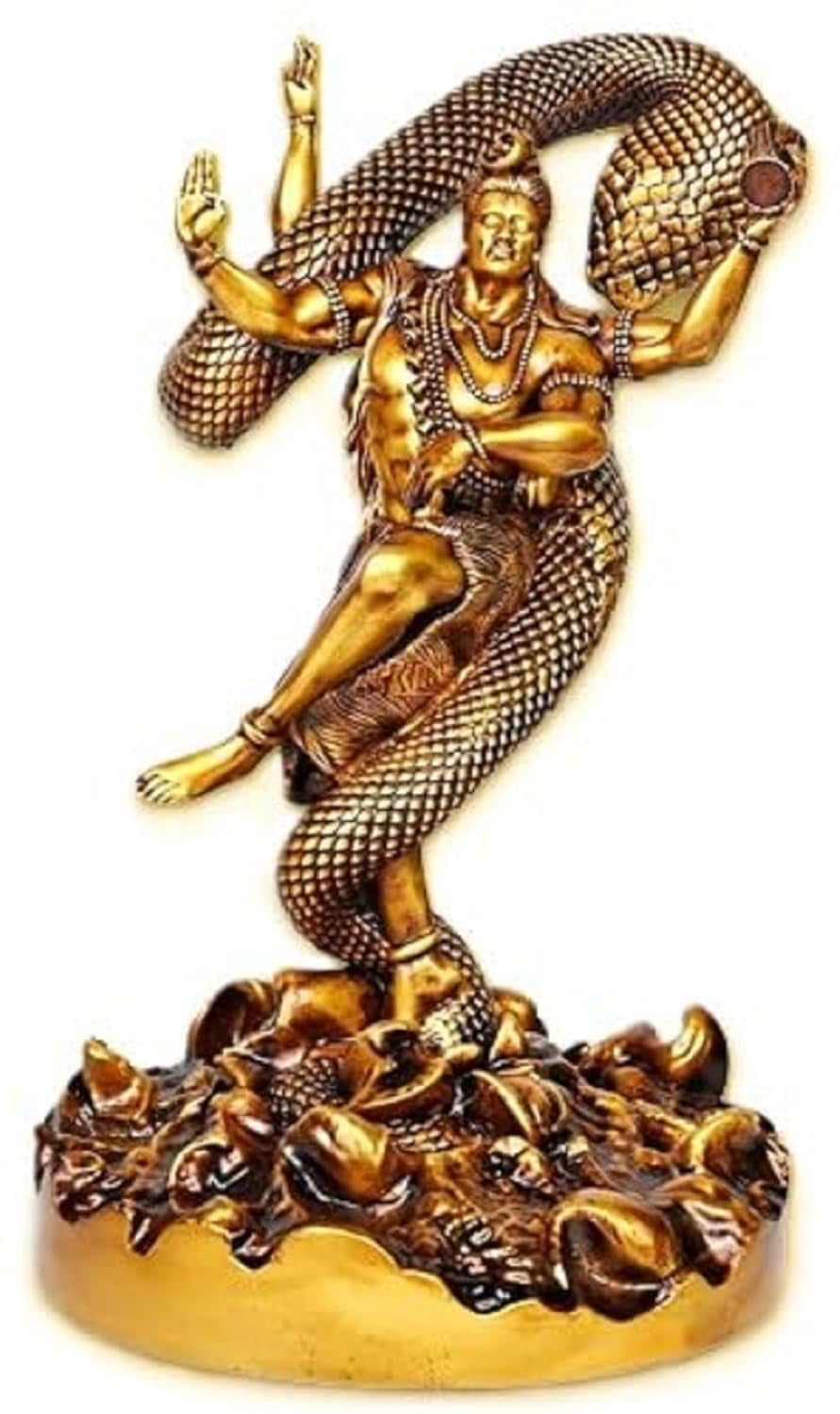 Shiv Ji Golden Big Size Fancy Statue 28x20 CMS