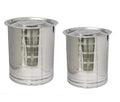 Stainless Steel Atta Drum Set Of 2pcs.