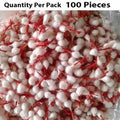 Cotton Wicks Round W/RED Ends Med. Pkts.