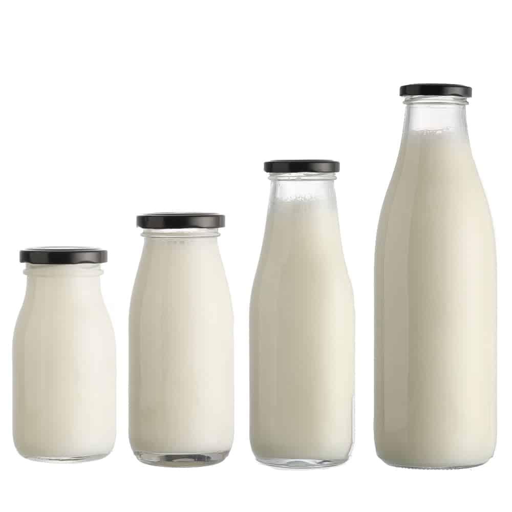 Milk Bottles Glass
