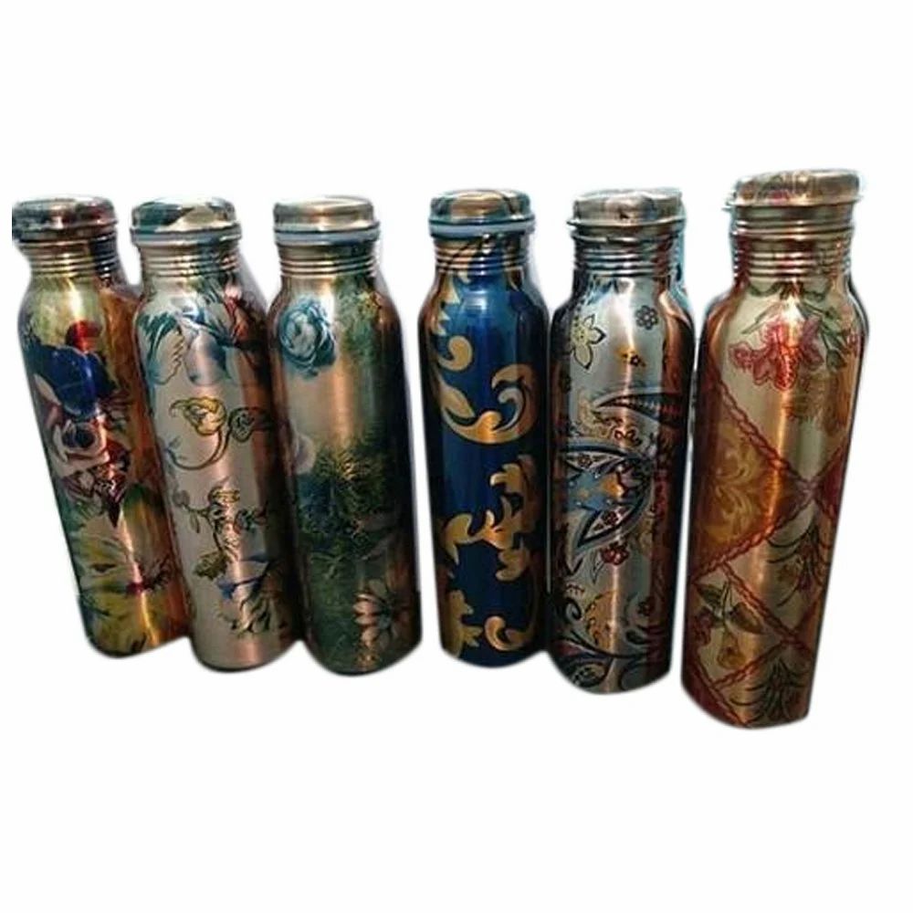 Copper Bottles Colored Printing