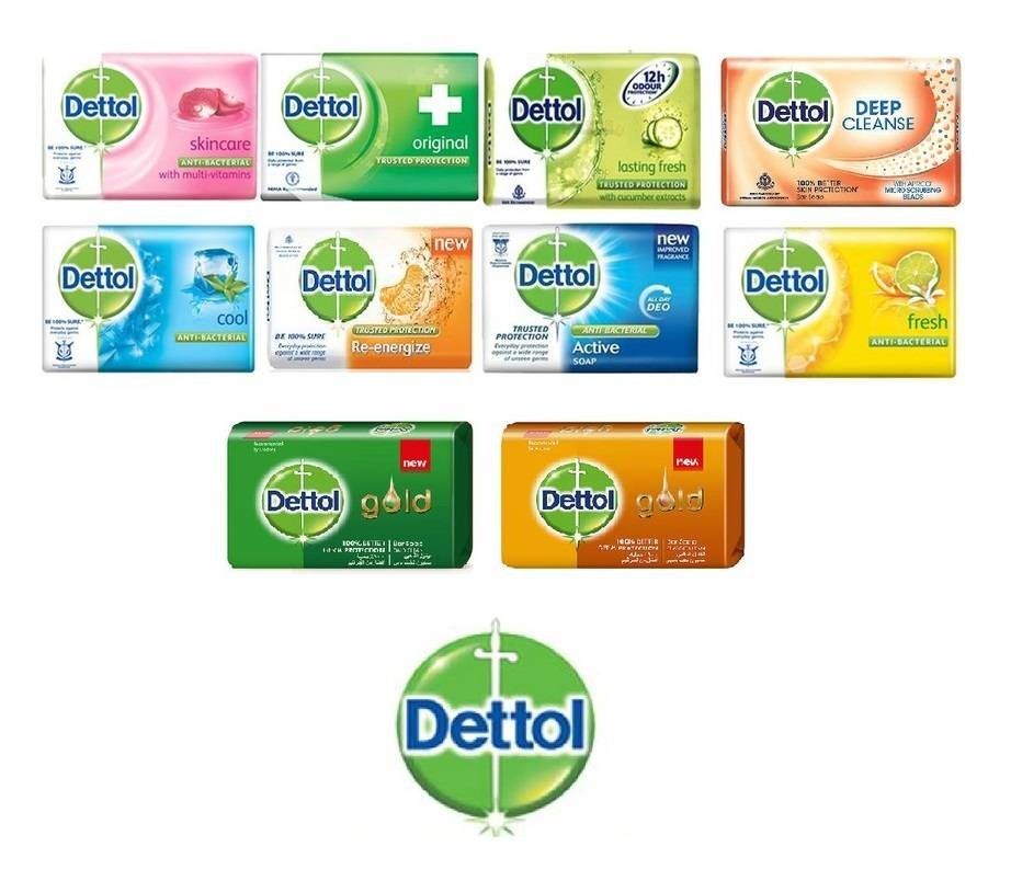 Dettol Soaps Assorted Colors