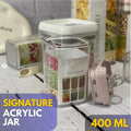 Air Tight Jars 400ml.with Easy Lock
