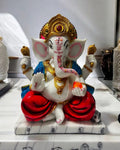 Ganesh Ji Semi Med. W/RED Dhoti