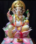 Ganesh Ji Multicolor Semi Large
