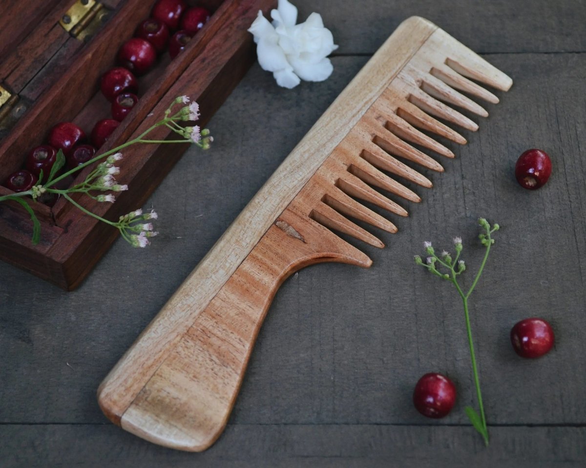 Wooden Combs With Handle