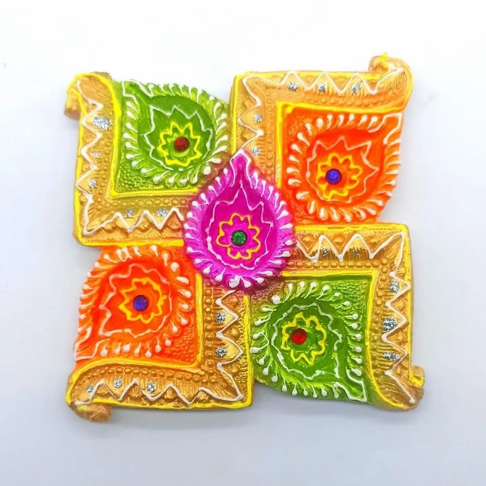 Clay Gala Desiner Panchmukhi Fawn Color Deeya
