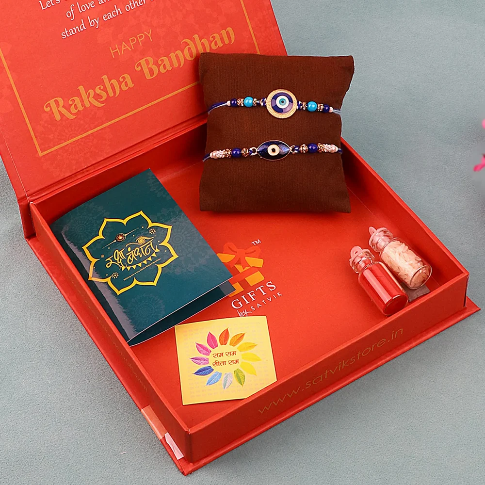 Designer Rakhi Single PK In Cardboard Box Pkg.