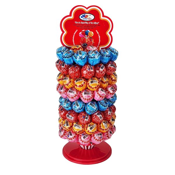 Round big Lollipops on a tree 100-PK display original