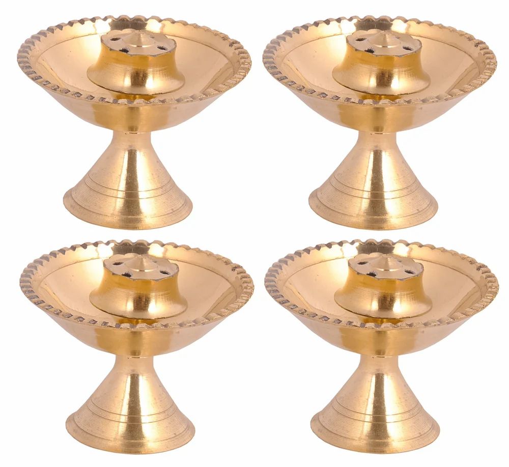 Incense Holder Brass Sampat Agardaan-7260