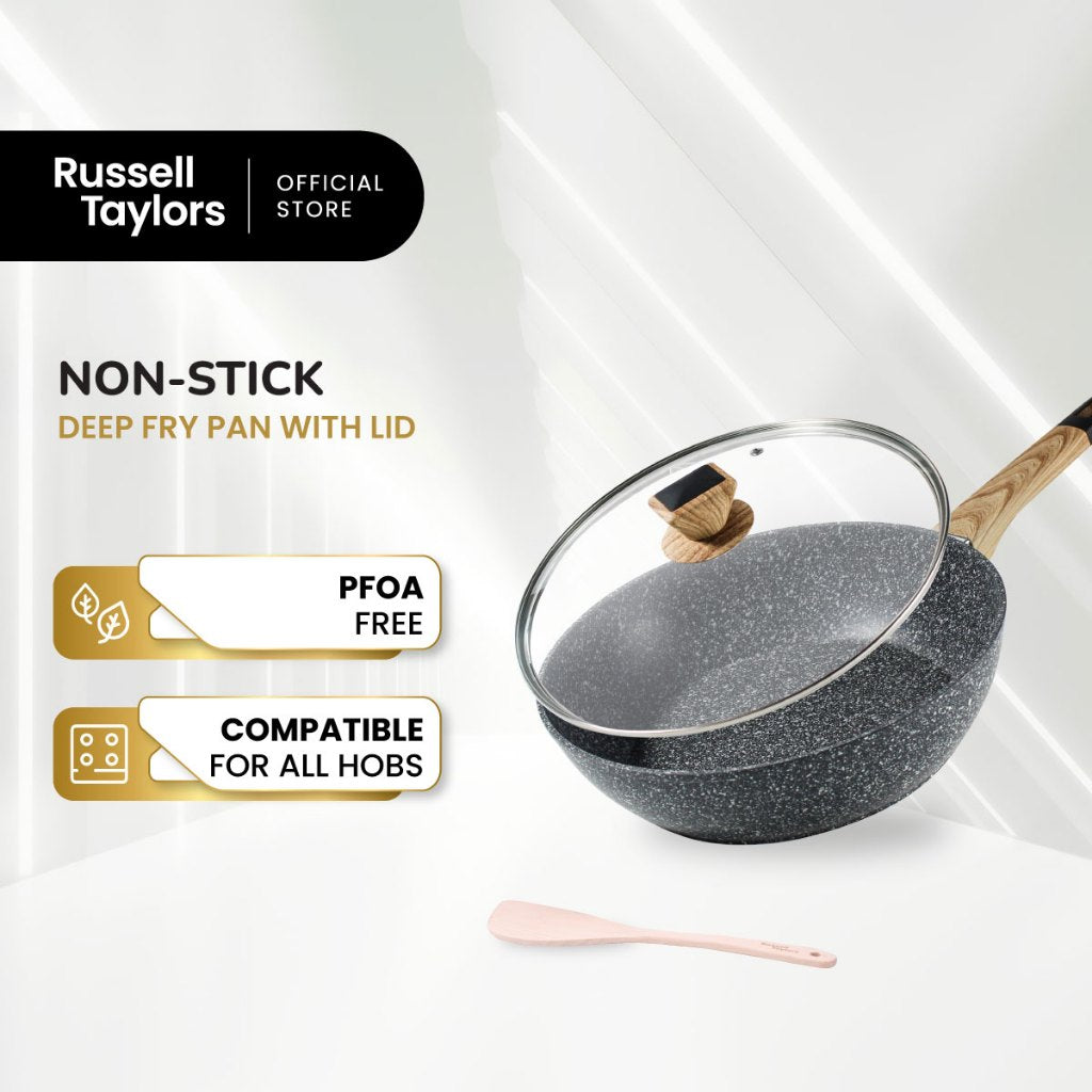 Non Stick Frying Pan Marble Coated H/D 28 CMS