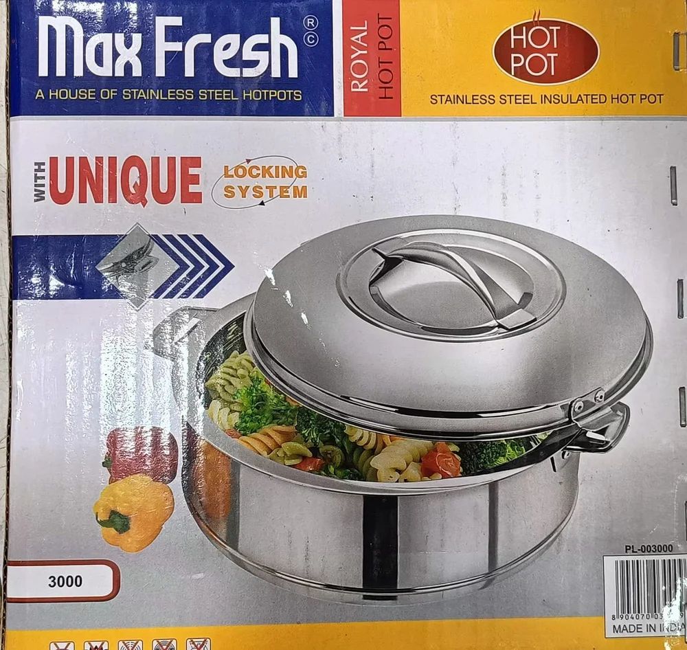 Hot Pot Mantra Steel 2500ml W/GLASS Lid