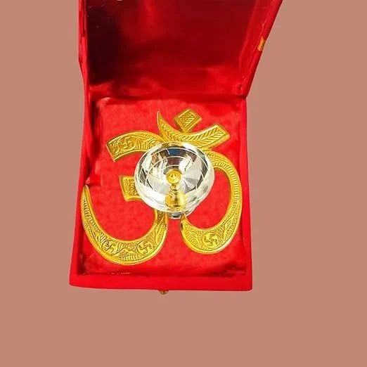 Brass Om Jyot Jumbo Size In A Box