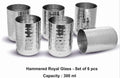 St. Steel Hammered Glass