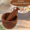 Wooden Polished Mortar Pestle