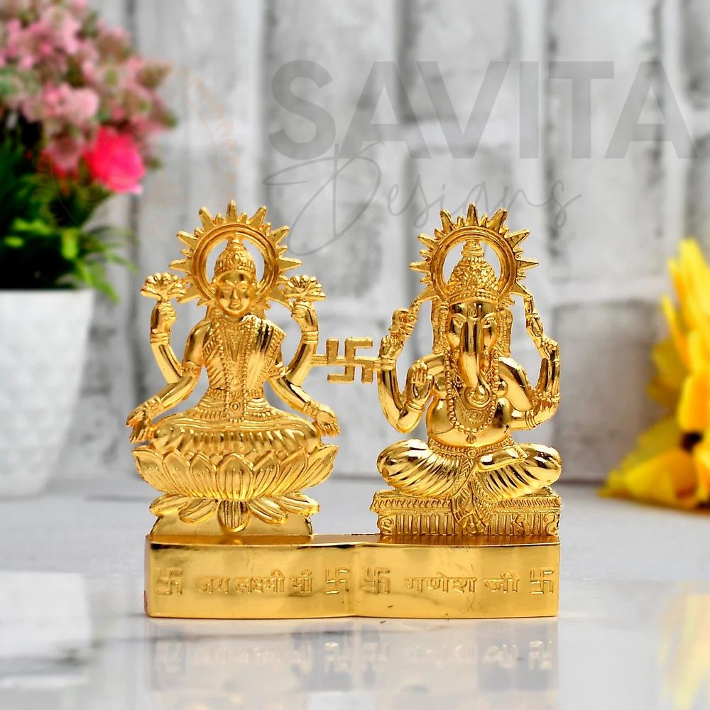 Luxmi Ji Golden Fancy Statue 20x10 CMS
